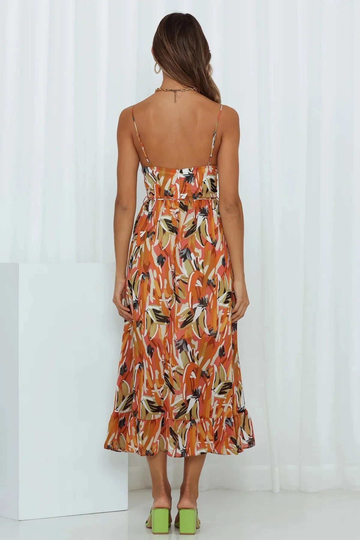 Fungus Edge Elegance Maxi Dress