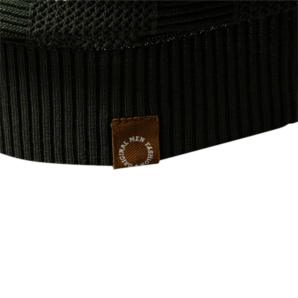 StratoMesh Solid & Stripe Knit Top Rich Allure