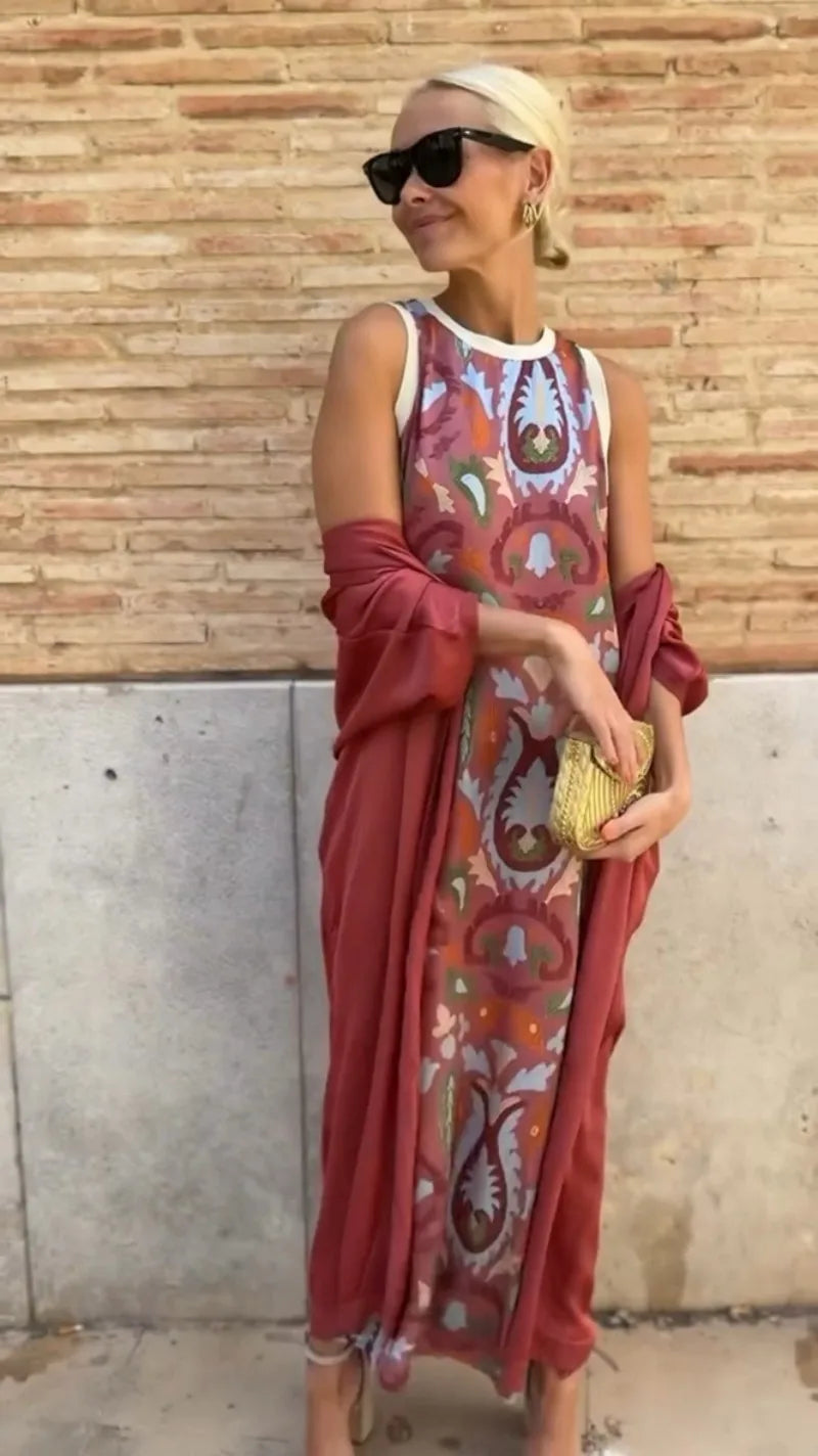 Boho Elegance Two-Piece Dress Set