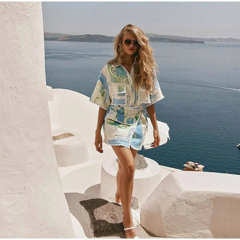 Tide Bloom Irregular Beach Set