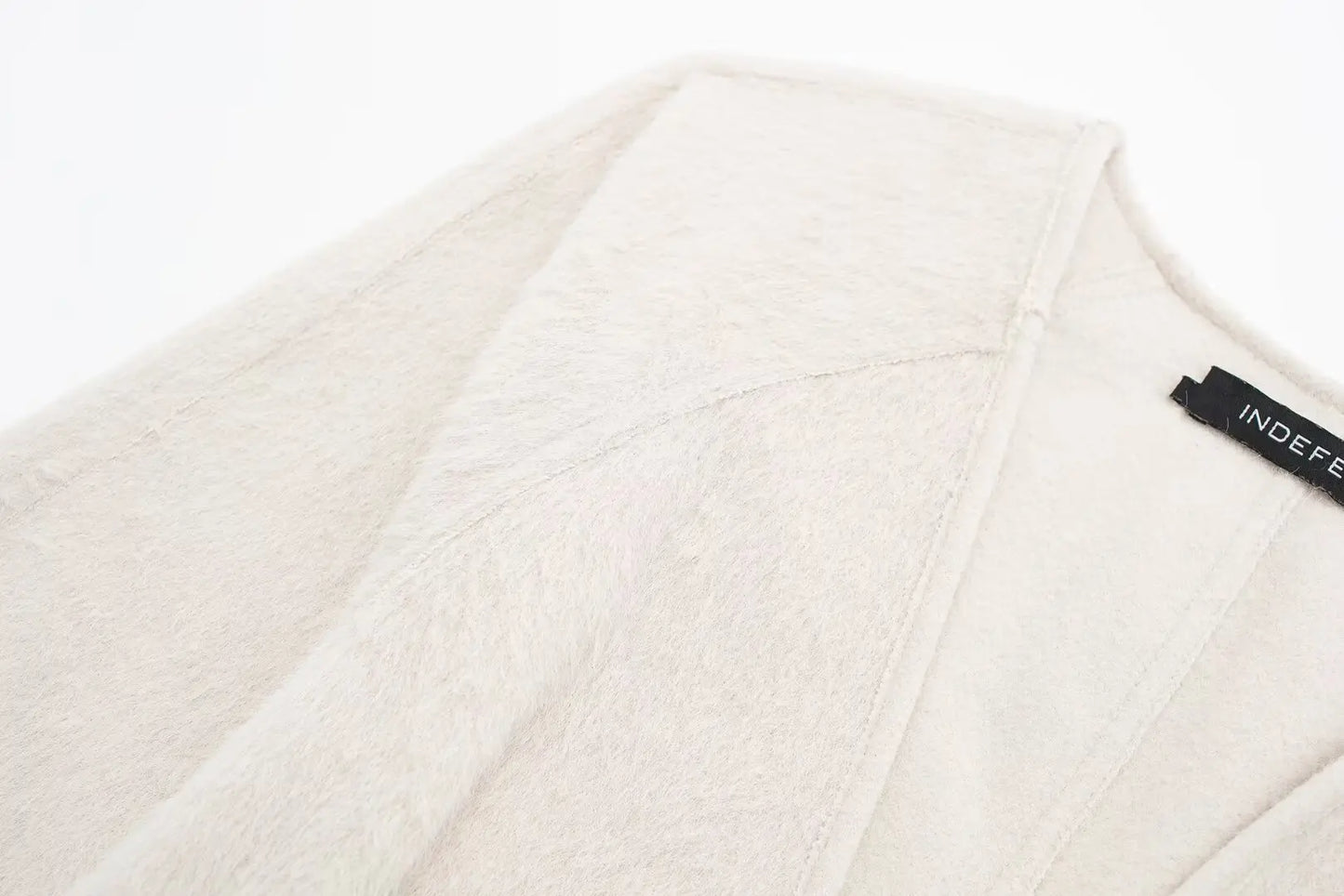 Buckle Wool Blend Coat