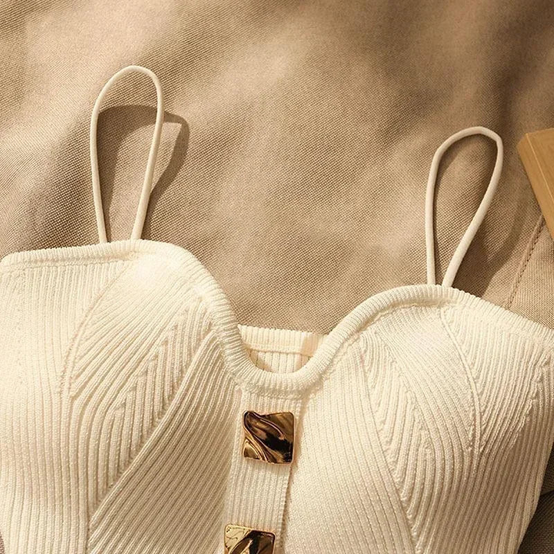French Style Cross-Knit Camisole