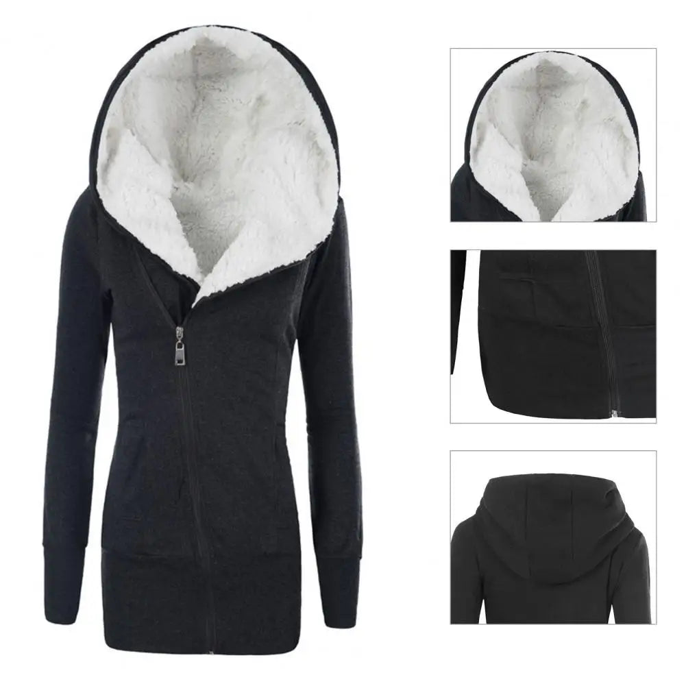 Fleece Lined Hooded Jacket