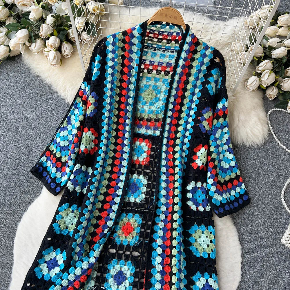 Vintage Bloom Floral Knit Cardigan