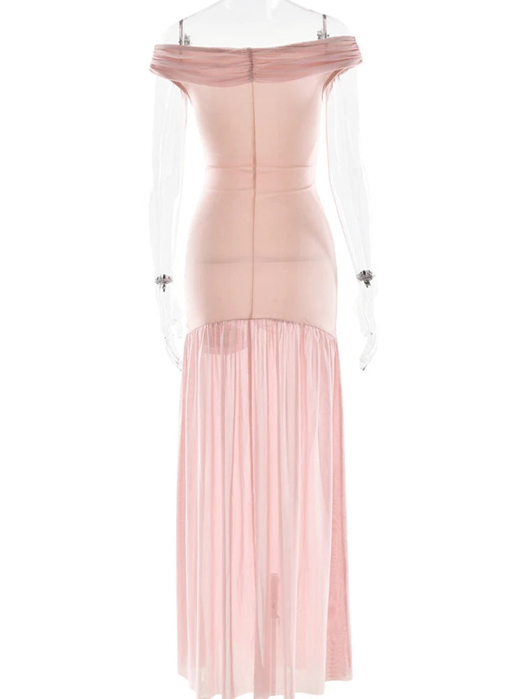 Radiant Bloom Backless Party Dress