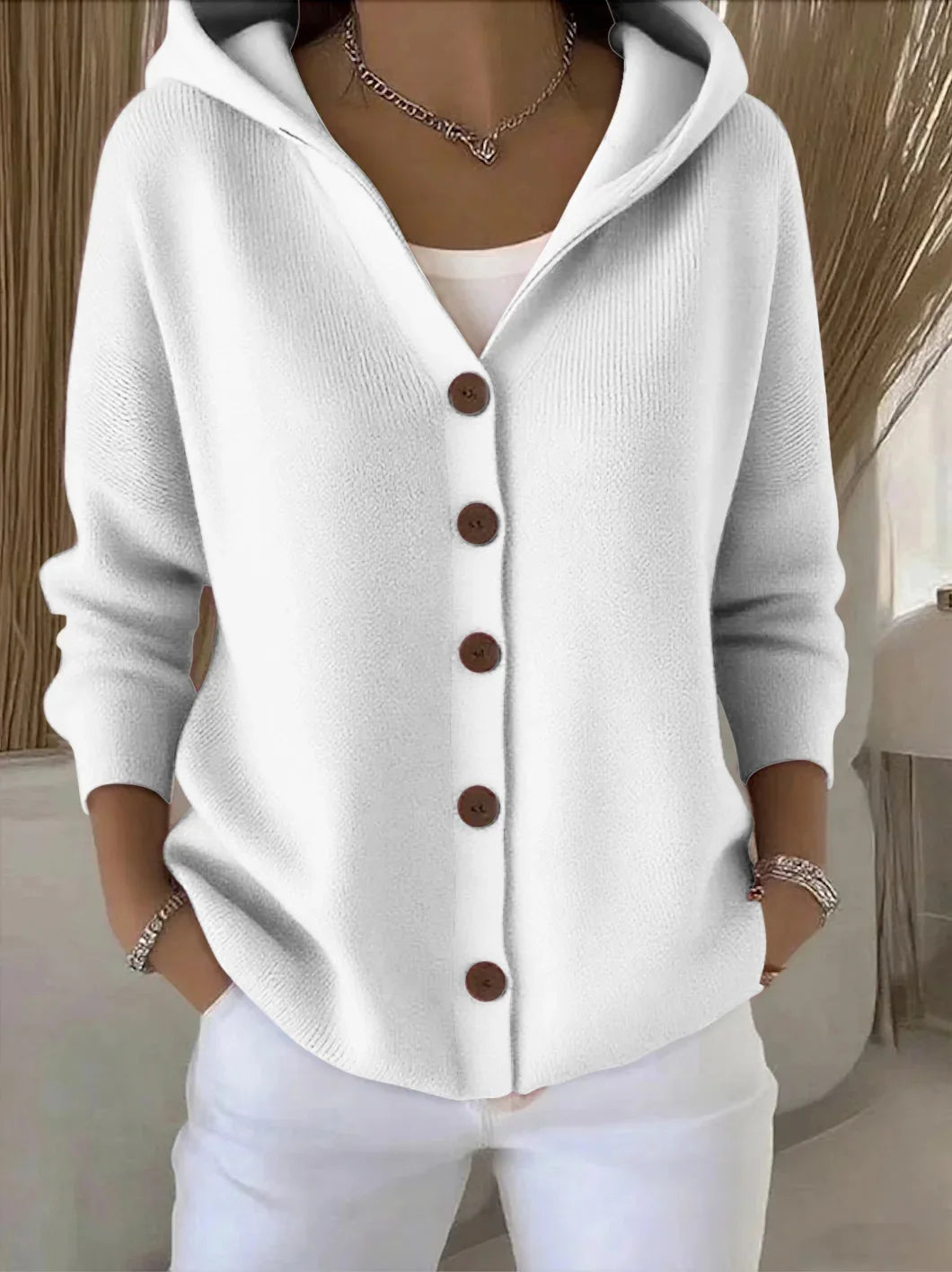 Women’s Hooded Knit Cardigan