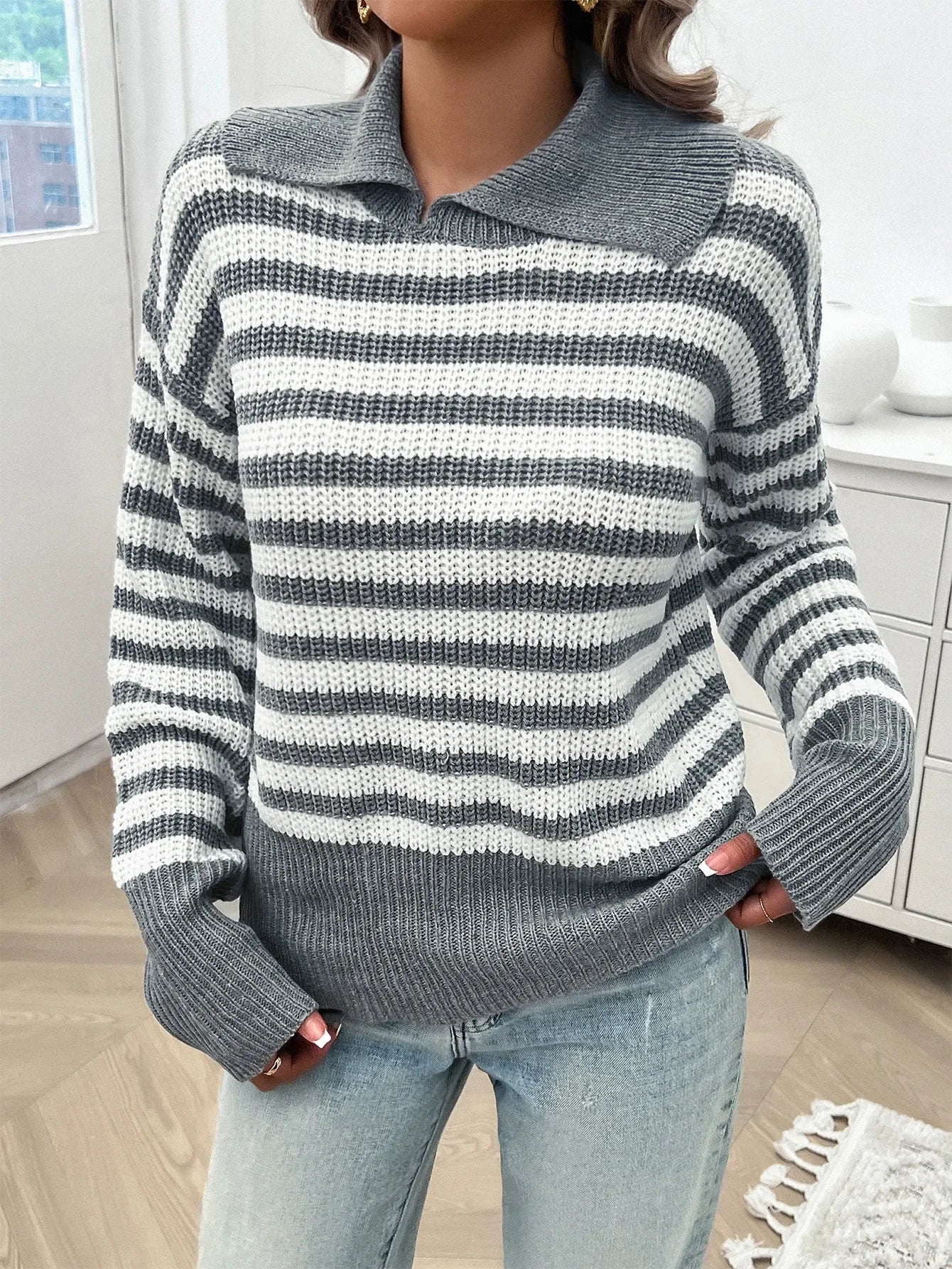 Vintage Stride Striped Sweater