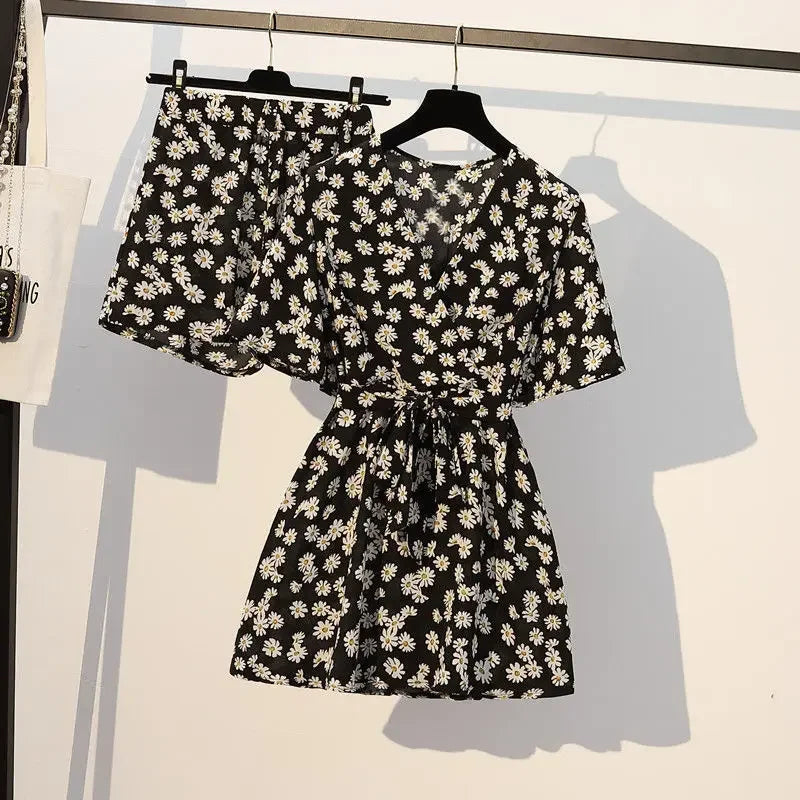 Bloom Essence Chiffon Suit Set