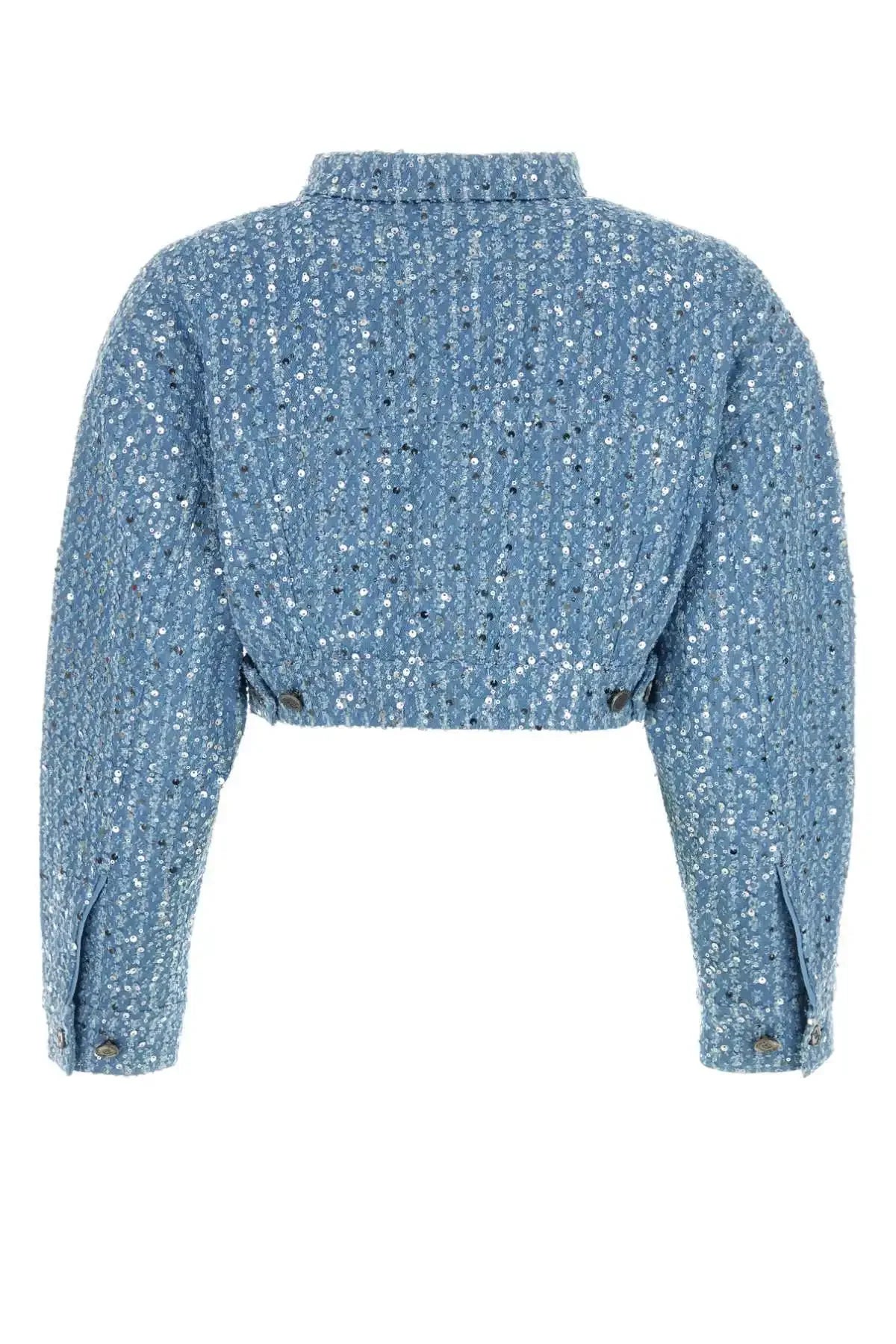 Glimmer Edge Sequin Denim Set
