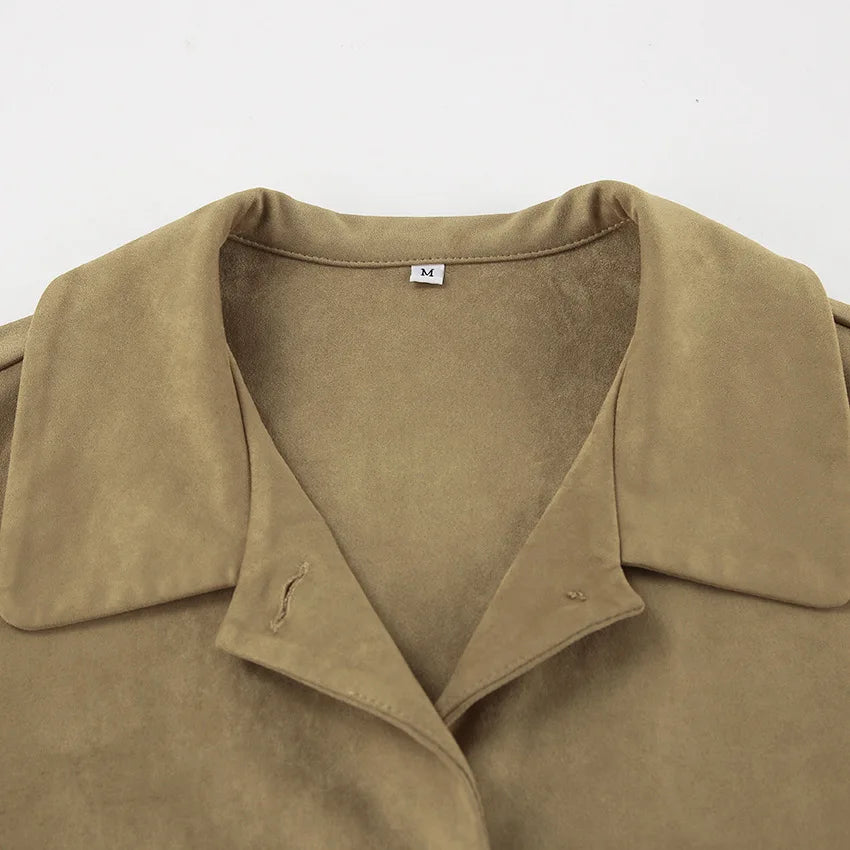 Lapel Pocket Short Jacket