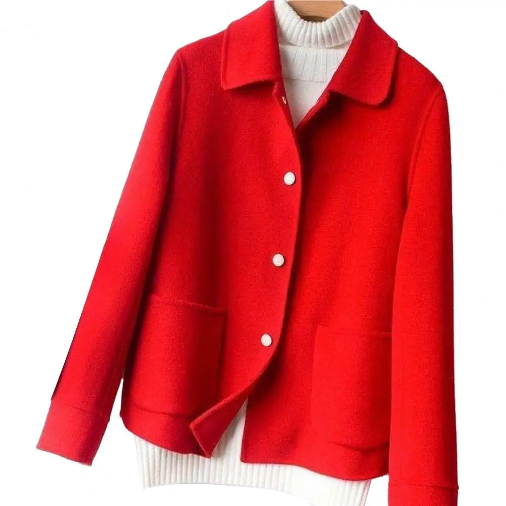Double-Sided Lapel Winter Coat Rich Allure