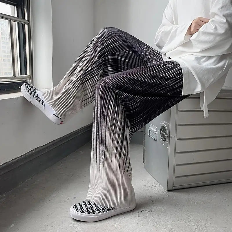Silken Flow Harajuku Wide Leg Pants
