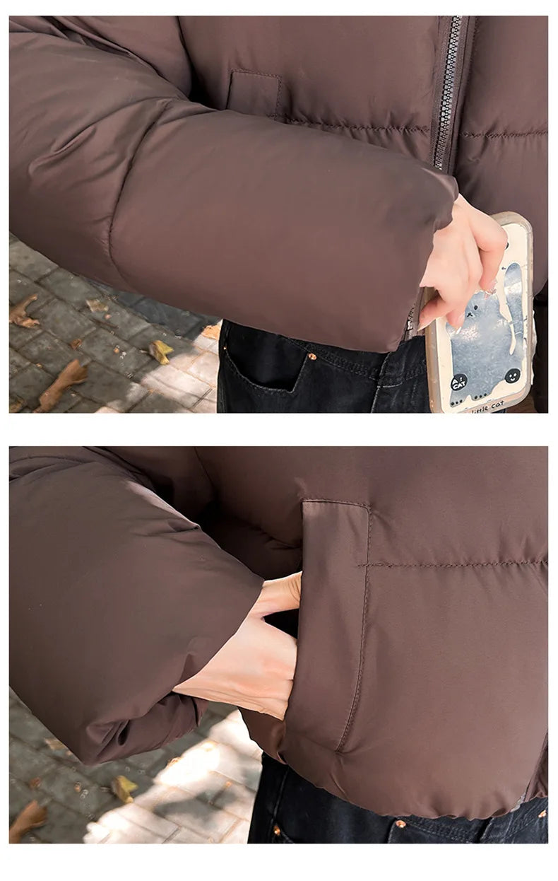 Snow Petal Short Padded Winter Jacket