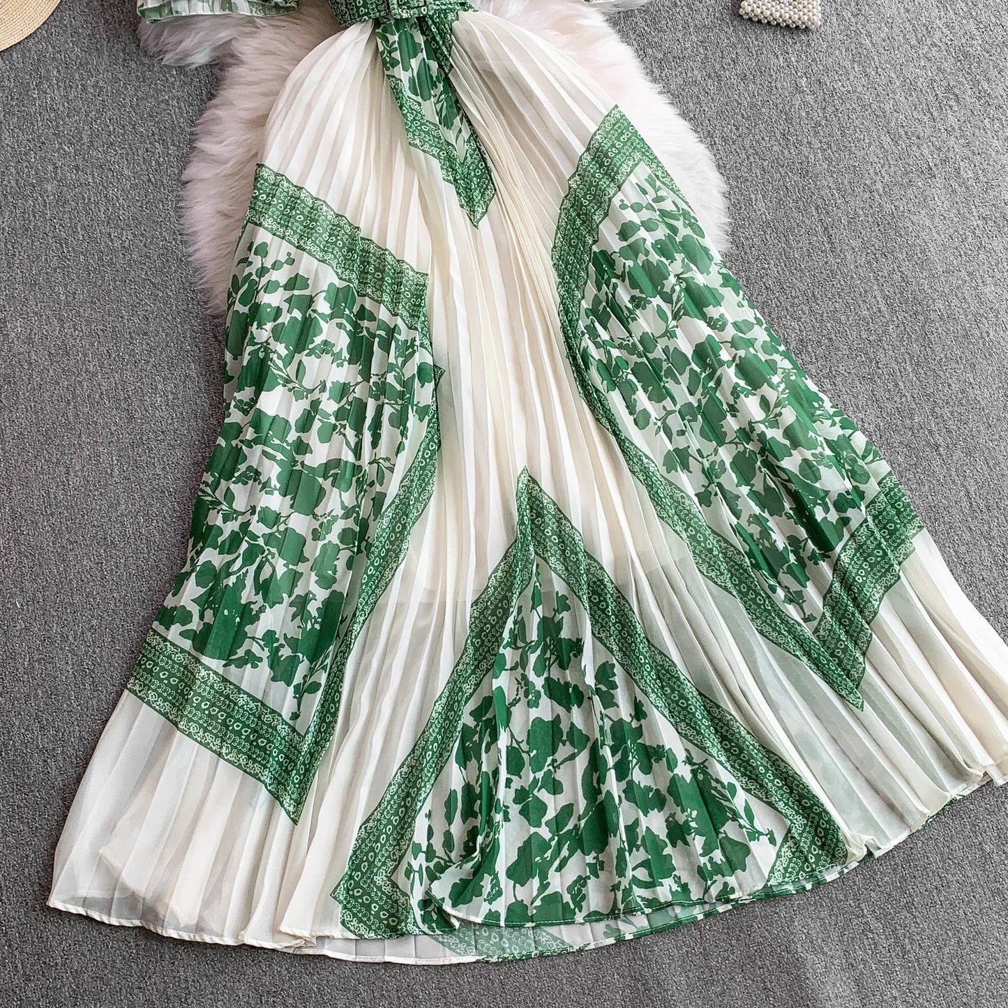 Retro Grace High Waist Midi Dress