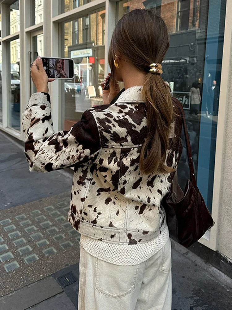 Spotted Style Vintage Short Jacket