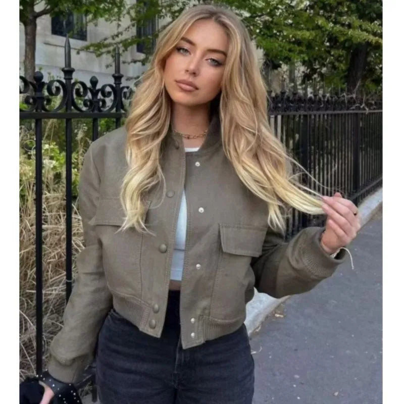 Urban Bloom Pocket Bomber Jacket