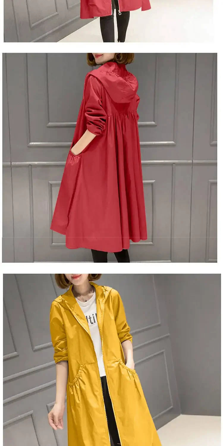 Hooded Slim Fit Trench