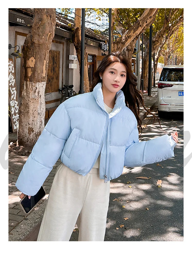 Snow Petal Short Padded Winter Jacket