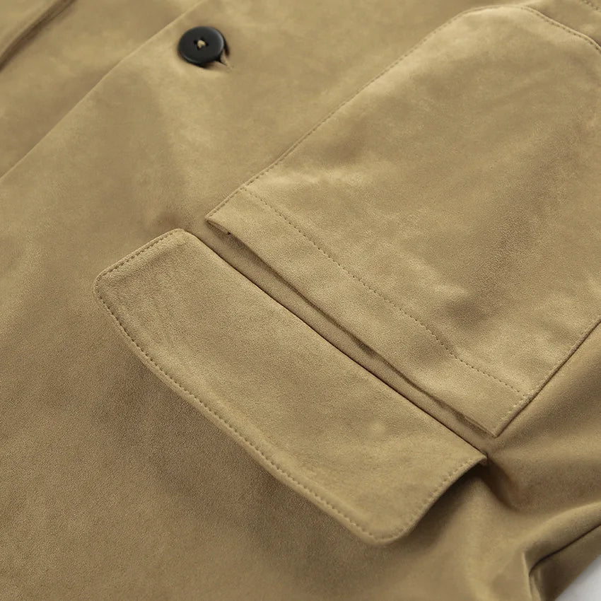 Lapel Pocket Short Jacket