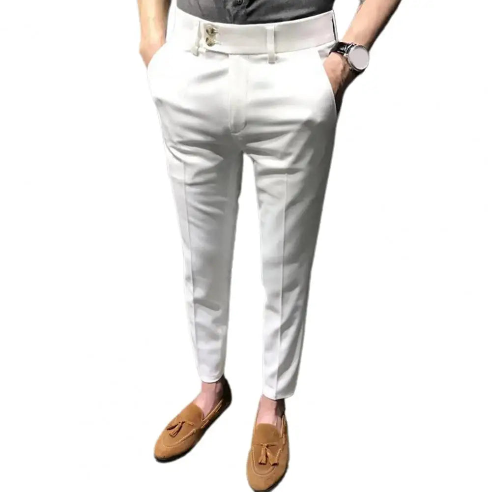 Sharp Line Slim Fit Suit Pants