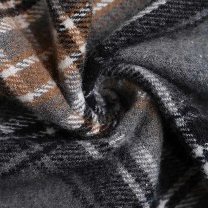 Vintage Plaid Patchwork Pullover