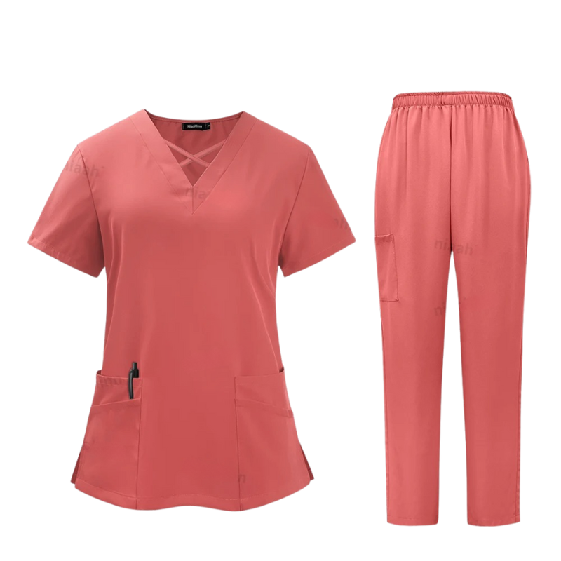 Medical Scrub Uniform Set for Women