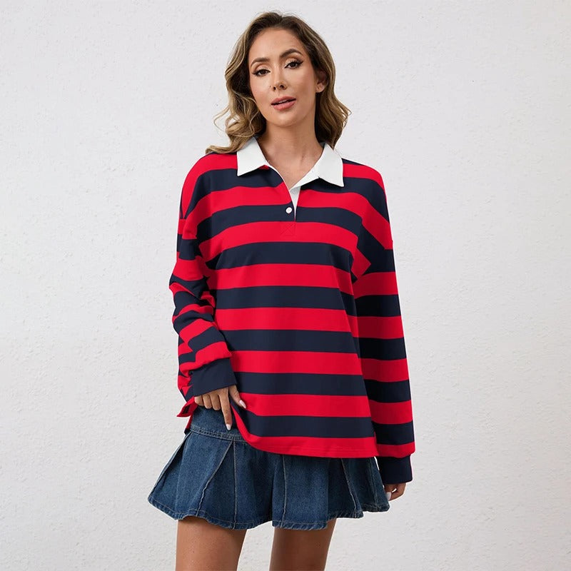 Color-Block Oversized Pullover