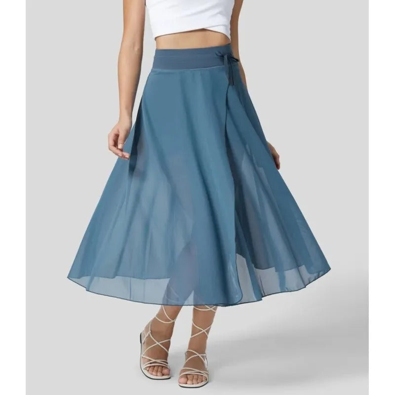 Goddess Glow Sheer Skirt Jumpsuit