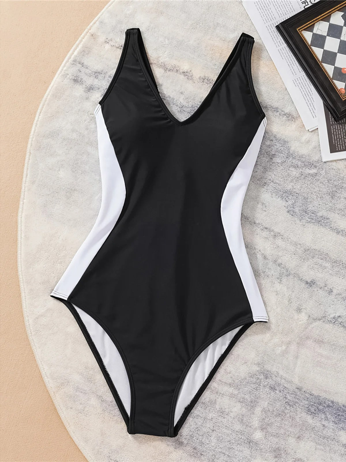 Glam V-Neck Crossback One Piece