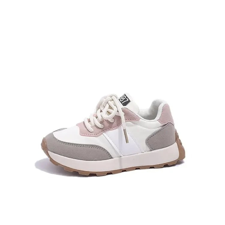 Kids Comfortable Leather Sneakers