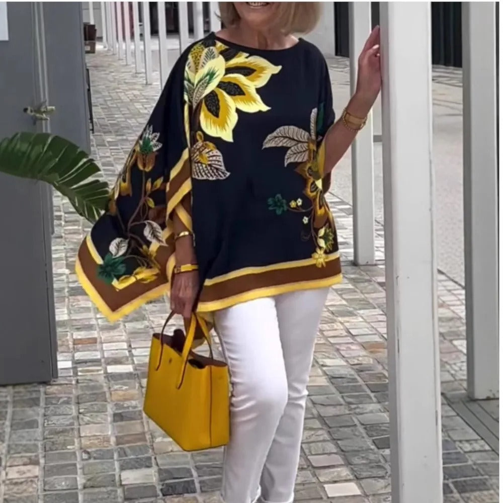 Retro Beauty Loose Elegance Pullover