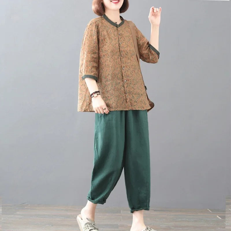 Cotton Linen Two-Piece Set