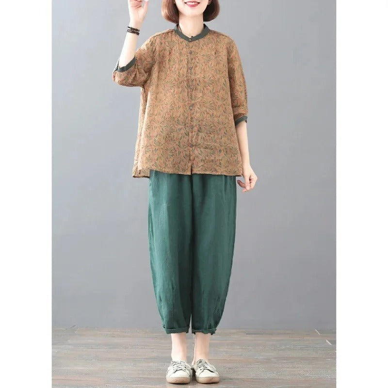 Cotton Linen Two-Piece Set