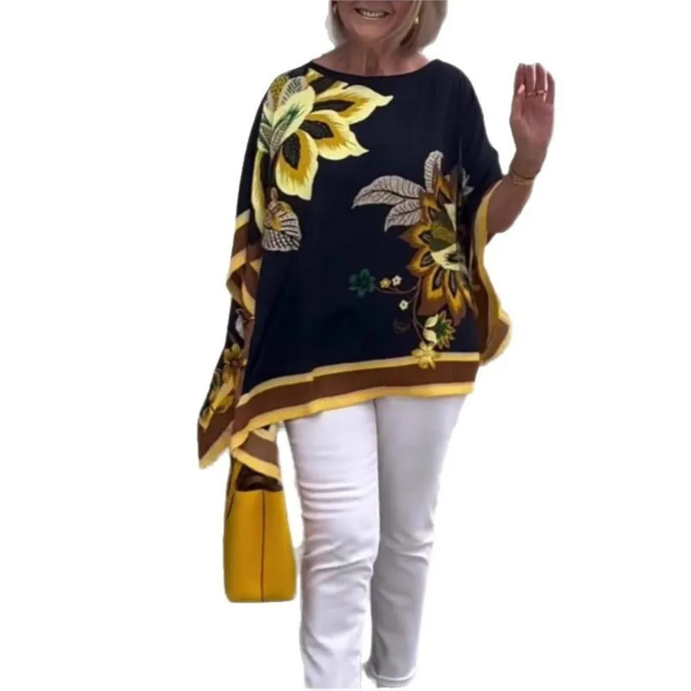 Retro Beauty Loose Elegance Pullover