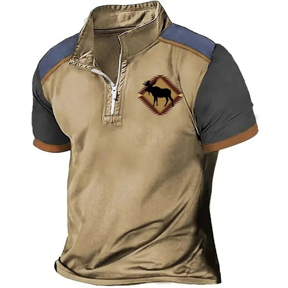 Modern Zip-Front Polo Shirt