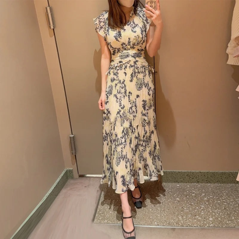 Kuzuwata Pleated Elegance Dress