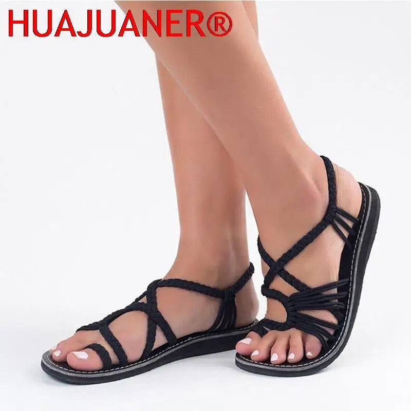 Comfortable Flat Strap Sandals for Women