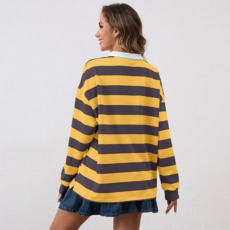 Color-Block Oversized Pullover