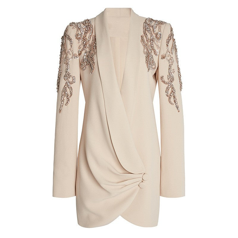 Women’s Heavy Industry Beaded Diamond Collar Dress