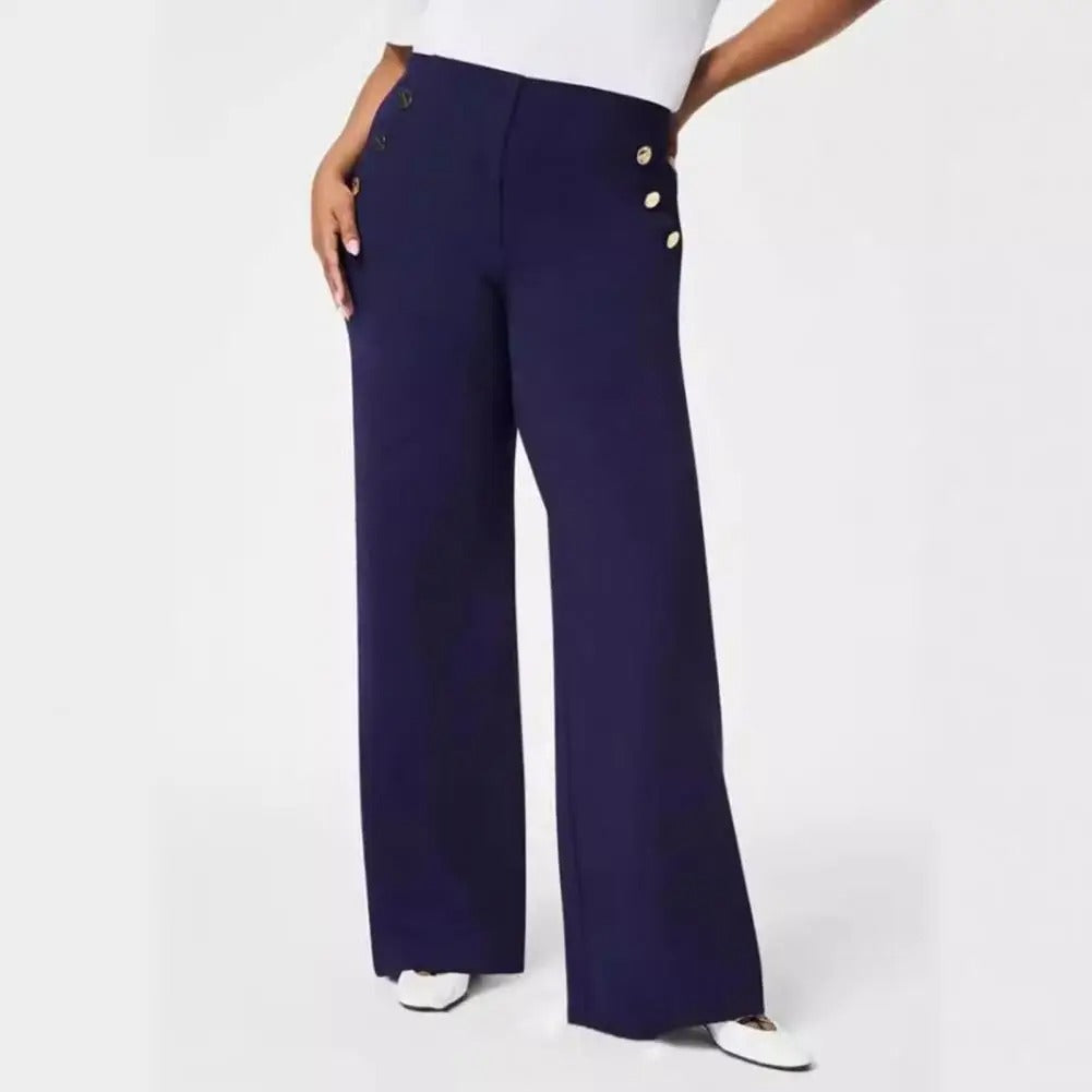 Sophisticated Slim Fit Wide Leg Pants
