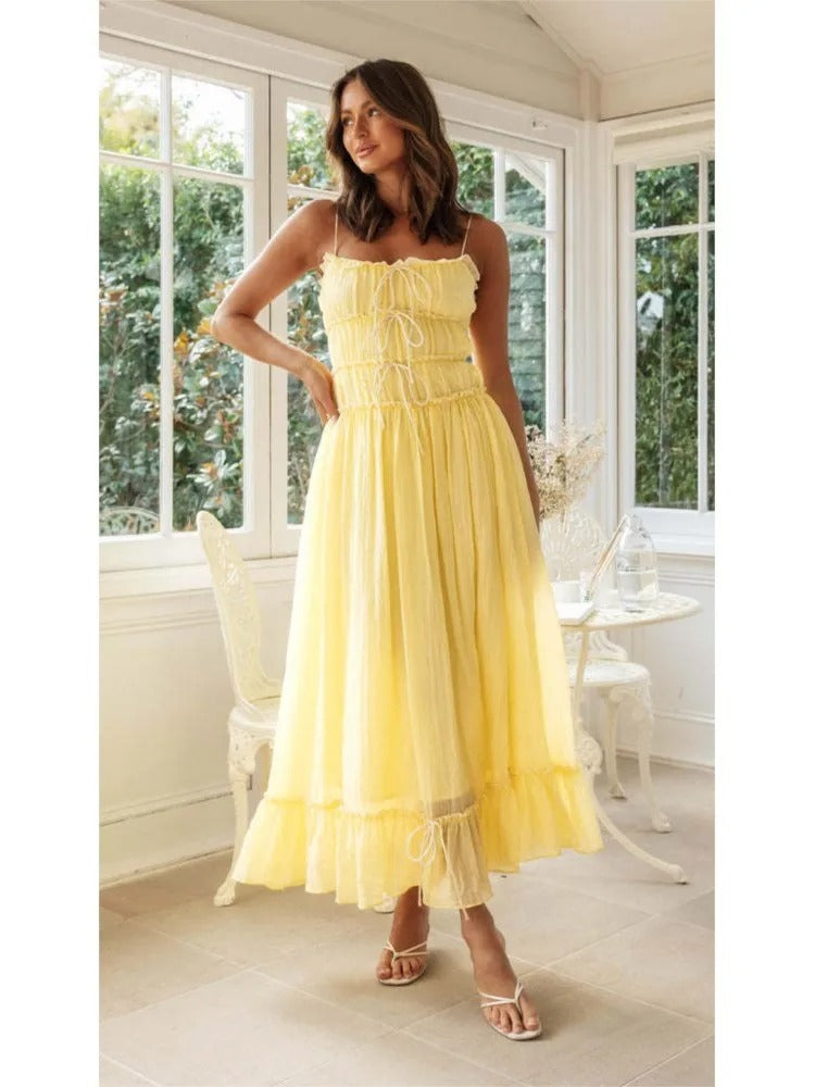 Elegant Slash Neck Holiday Maxi Dress