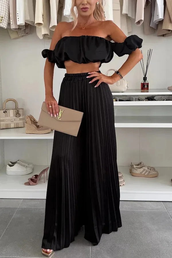 Off-Shoulder Tube Top Set