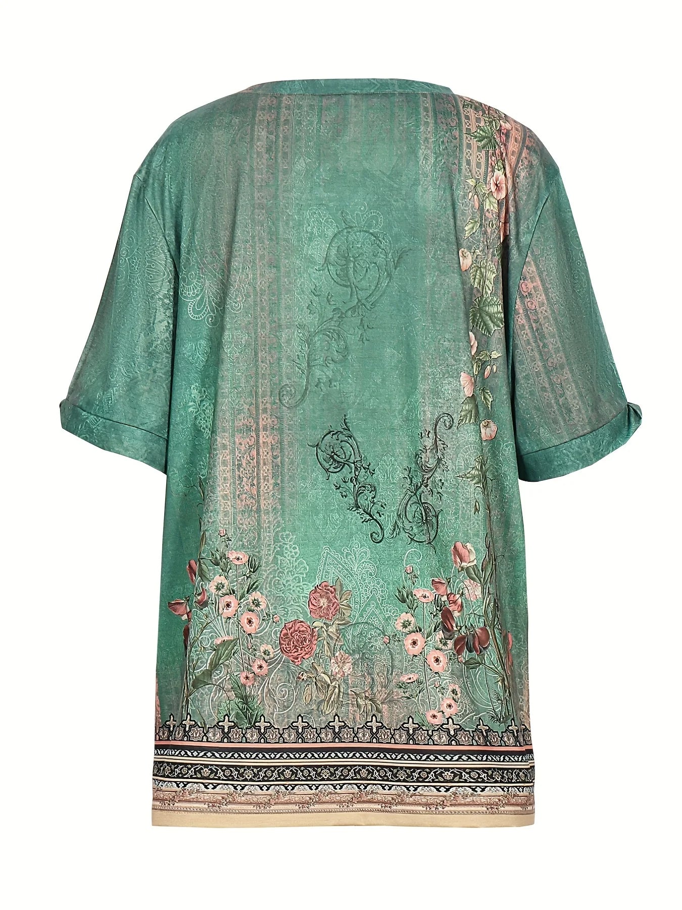 Plus Size Summer Print T-Shirt