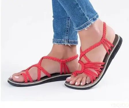 Comfortable Flat Strap Sandals for Women