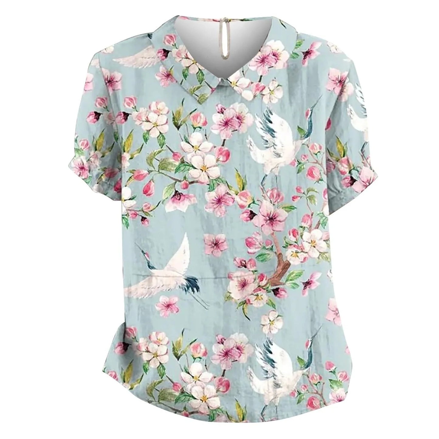Boho Bloom Puff Sleeve Blouse
