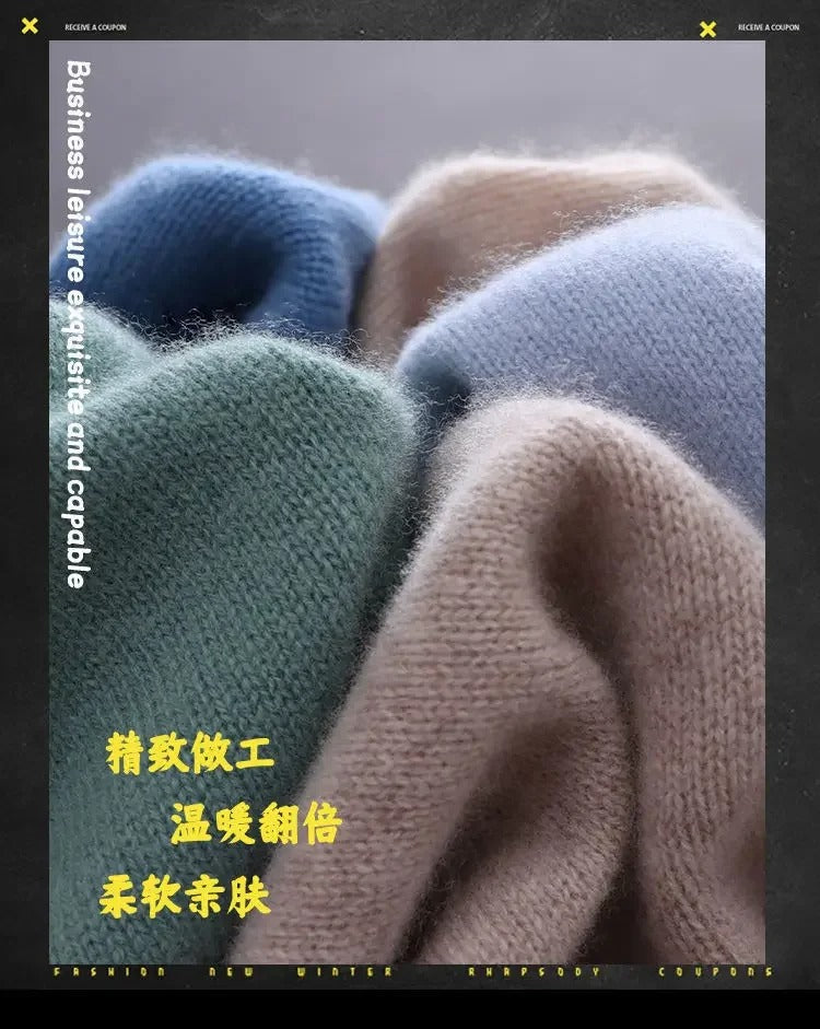 Men's Warm Cashmere Knit Sweater