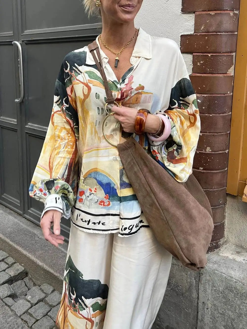 Printed Chic 2-Piece Suit