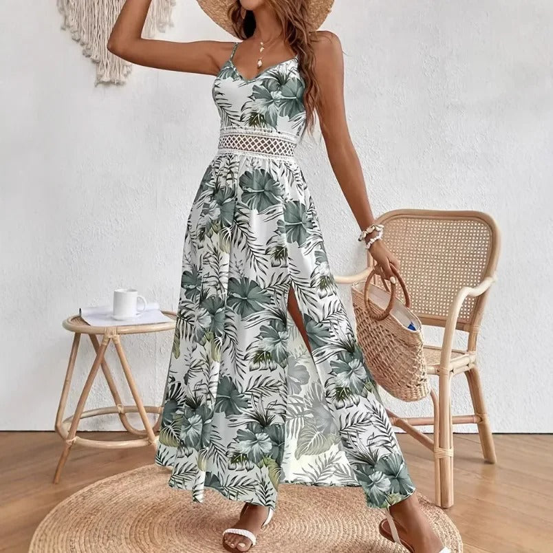 Floral Breeze Boho Vacation Dress