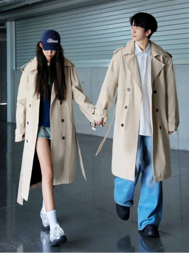 Brit Chic Men's Knee-Length Overcoat