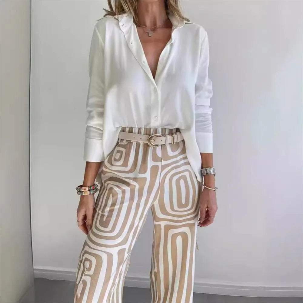 Starlight Bloom Printed Suit Set